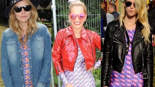 A Glastonbury sztárja a mintás kezeslábas