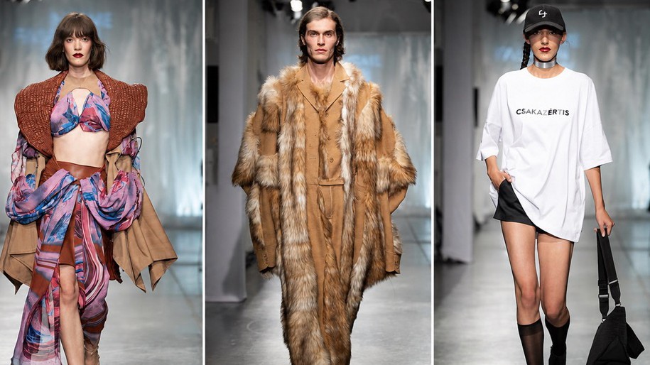 A MOME Fashion Show-n bemutattak mára már ikonikussá vált darabokat is, például a The Four feliratos pólóit. 