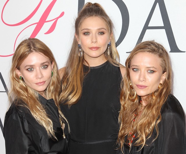 olsen lányok, olsen ikrek, mary-kate olsen, ashley olsen, elizabeth olsen, cdfa, gála, vörös szőnyeg