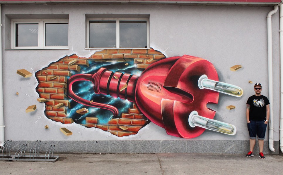 A street art műfaj egyik legtehetségesebb magyar művésze, Fork Imre művei is megtekinthetők lesznek Pécsen a nyár folyamán