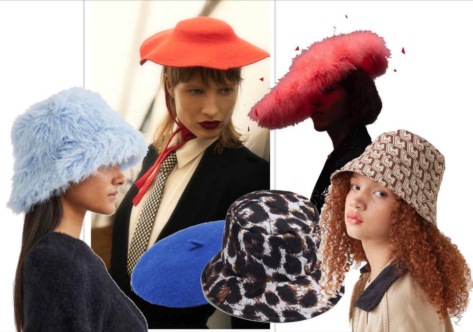 Műszőrme H&M 6995 Ft | Barret PARFOIS 3995 Ft | Állat mintás PARFOIS 6995 Ft | Tollas kalap VECSEI MILLINERY vecseimillinery.hu | Monogramos H&M 6995 Ft