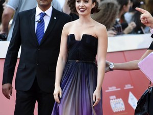 Lily Collins lehengerlő a vörös szőnyegen