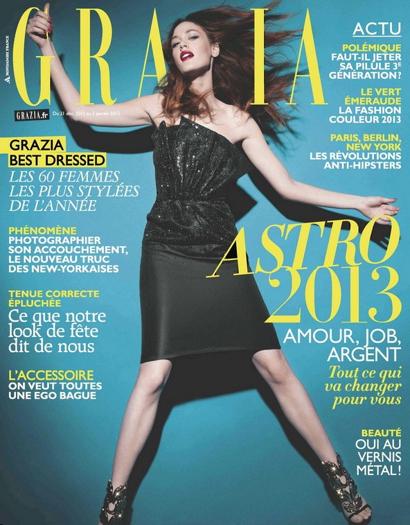 2012 decemberében a francia Grazia címlapján