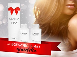 Karácsonyi ajándéktipp: díszdobozos OLAPLEX No.3 a mindig egészséges hajért!