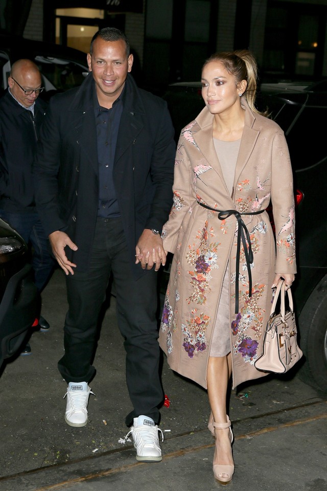 Alex Rodriguez Jennifer Lopez street style