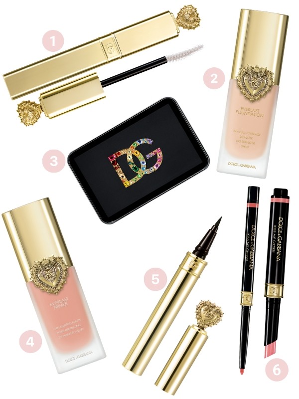 1. Everfull Hi-Definition szempillaspirál 2. Everlast alapozó (5N) 3. What A Gem! arc- és testékszerek 4. Everlast primer 5. Everlink szemhéjtus 6. Kiss My Gloss! szájfény stick és ajakceruza duo (Whisper)