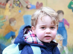 György herceg első napja a bölcsiben