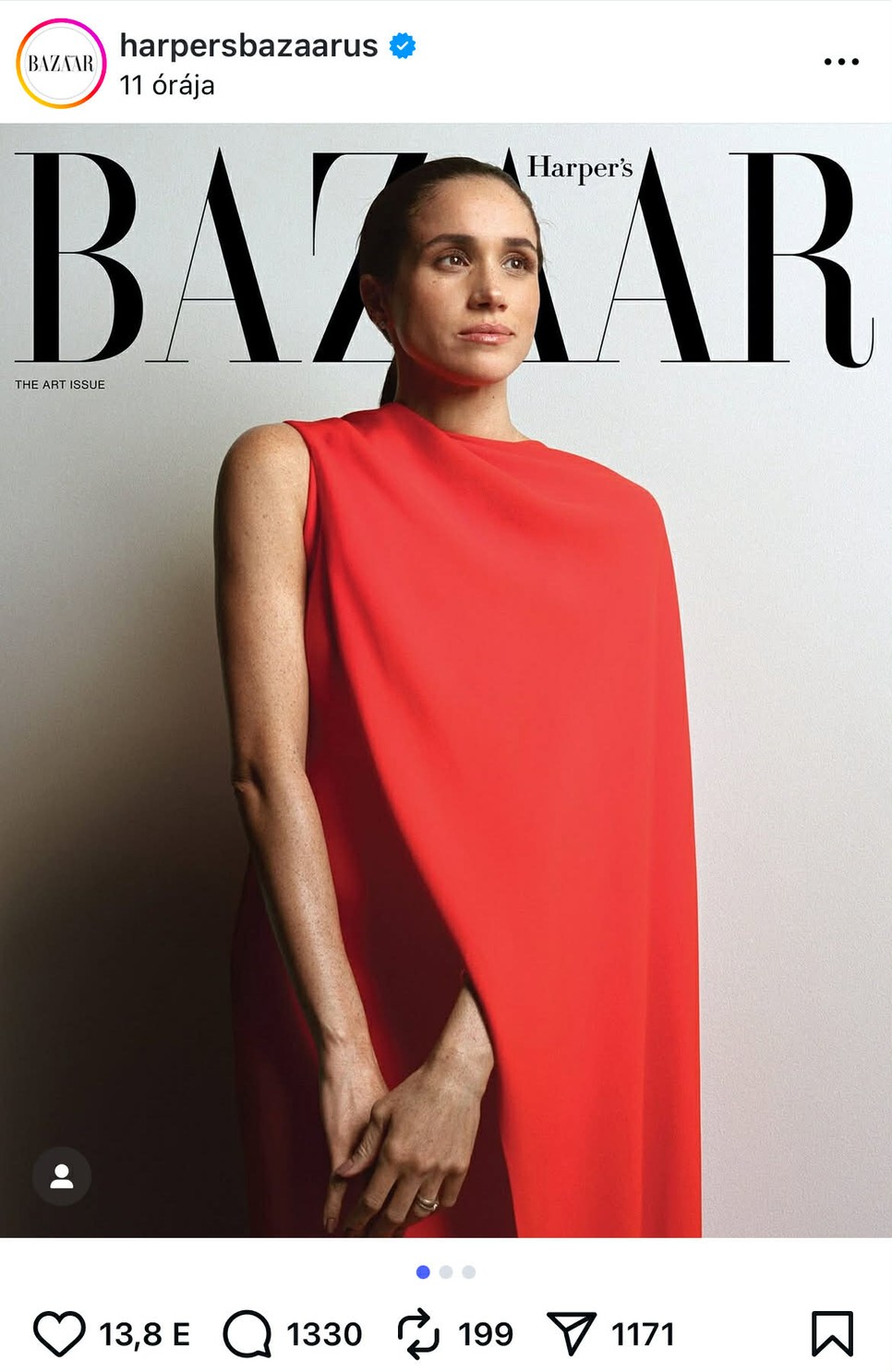 Meghan Markle a Harper's Bazaar legfrissebb címlapján