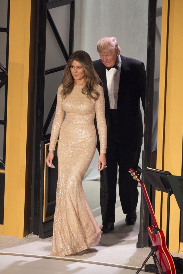 Melania Trump, Donald Trump beiktatási ceremónia, ruha