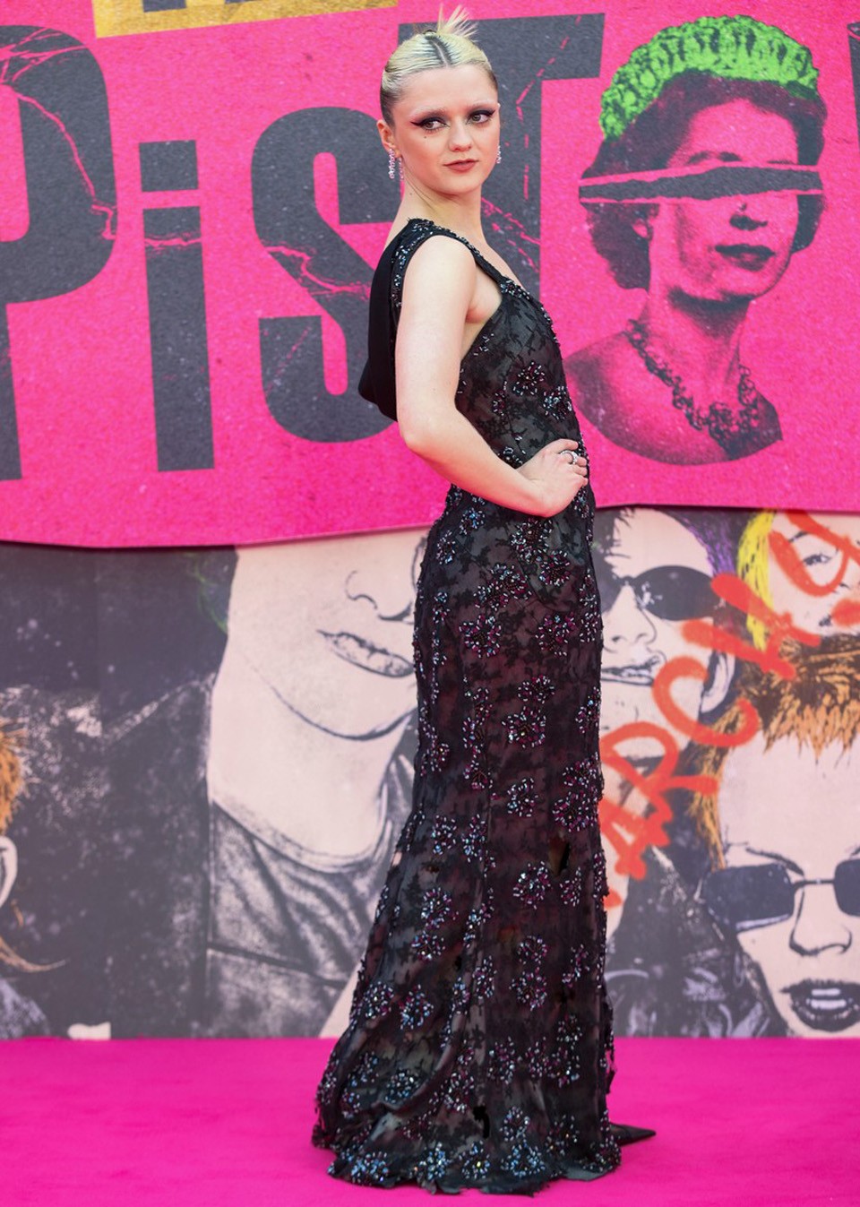  Maisie Williams a Pistol című sorozat londoni premierjén