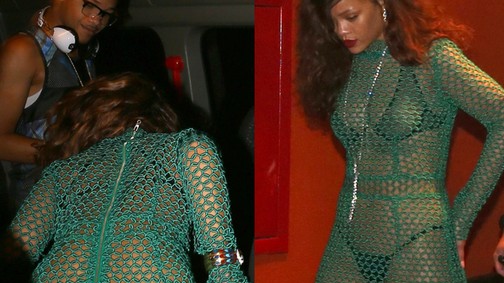 Rihanna egész Brazíliának megmutatta a fehérneműjét