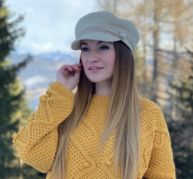 Dombai Laura mai szettje tökéletesen illik a téli tájhoz