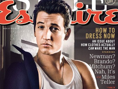 Az új szexisten valójában egy s*ggfej? Miles Teller - Esquire
