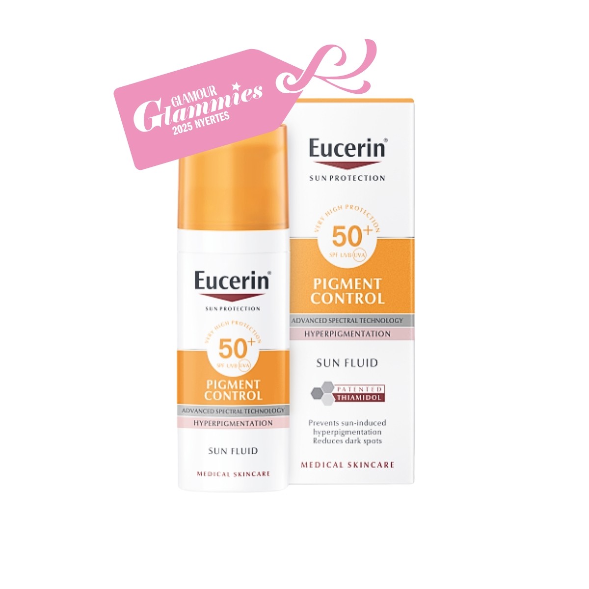 A legjobb napozótermék (gyógyszertári): Eucerin SUN Pigment Control Napozó Fluid arcra SPF50+