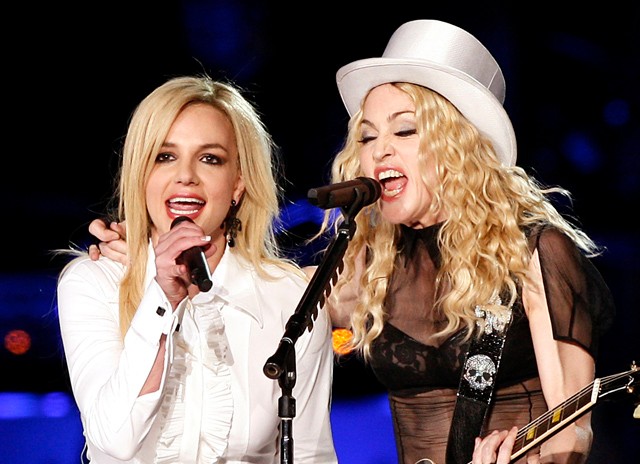 Madonna és Britney Spears 2008-ban együtt a színpadon