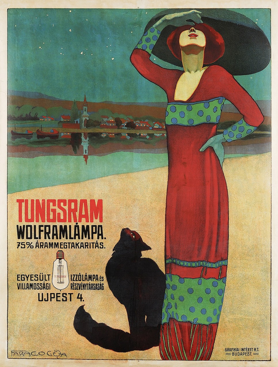 Faragó Géza: Tungsram Wolframlámpa, 1912–1914