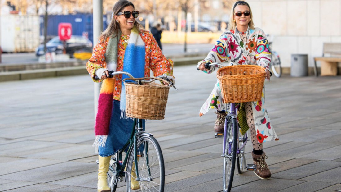 A koppenhágai divathétre - a fenntarthatóság jegyében - nagyon is ér biciklivel érkezni
