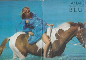 Jerry Hall a Vogue divatanyagában