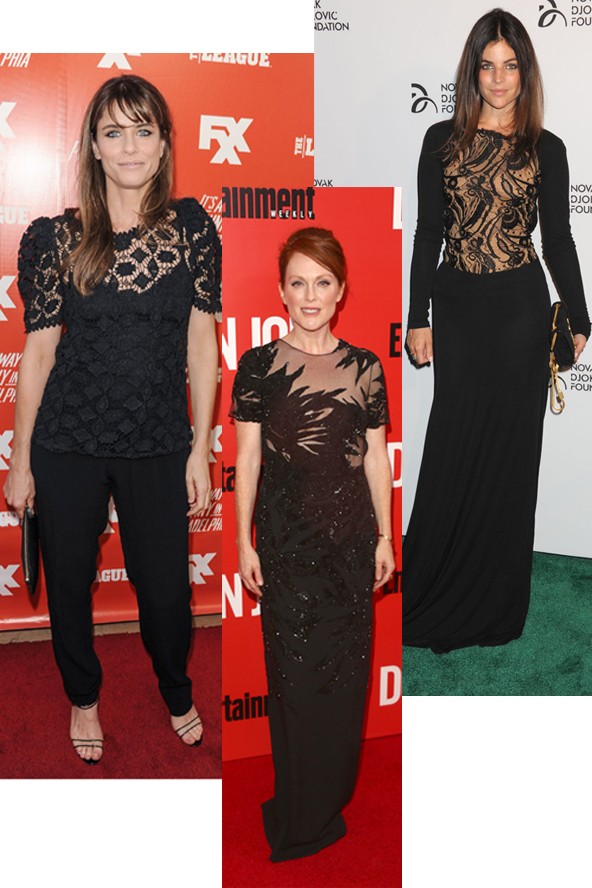 Amanda Peet, Julianne Moore, Julia Restoin-Roitfeld