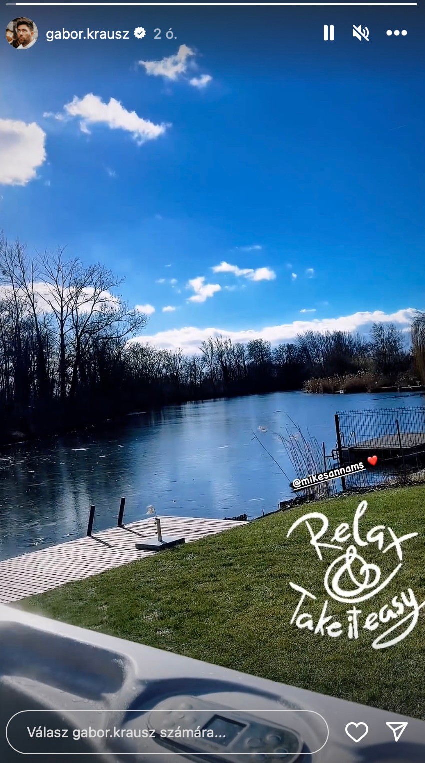 Krausz Gábor és Mikes Anna nem mindennapi helyen romantikázik