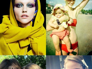 A show-ra is magával vitte kislányát a topmodell