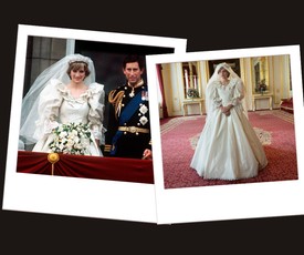 Diana hercegné esküvői ruhájának reprodukciója is zseniálisra sikerült!