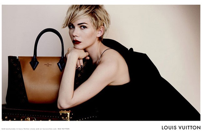 Michelle Williams ultradögös Louis Vuitton reklámarc