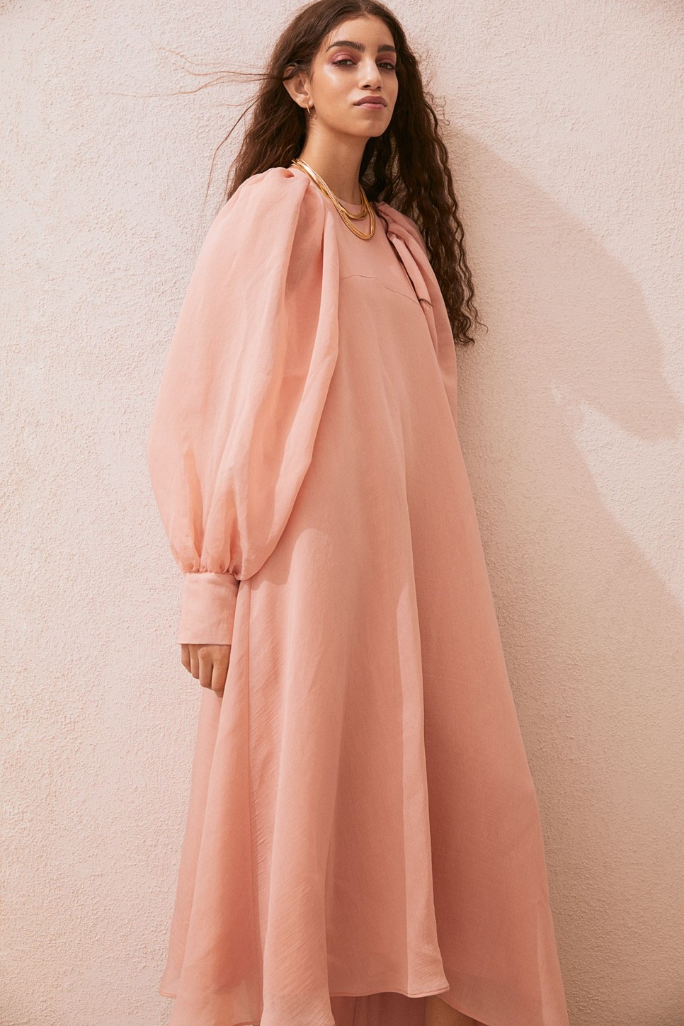 Púderrózsaszín ruha H&M 24 995 Ft