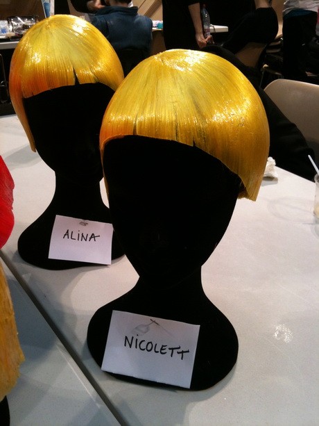 Ezt a parókát viseltem a Commes des Garcons bemutatón