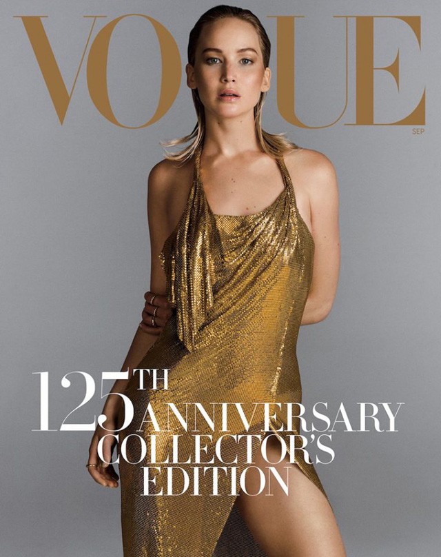 Jennifer Lawrence Vogue szeptember