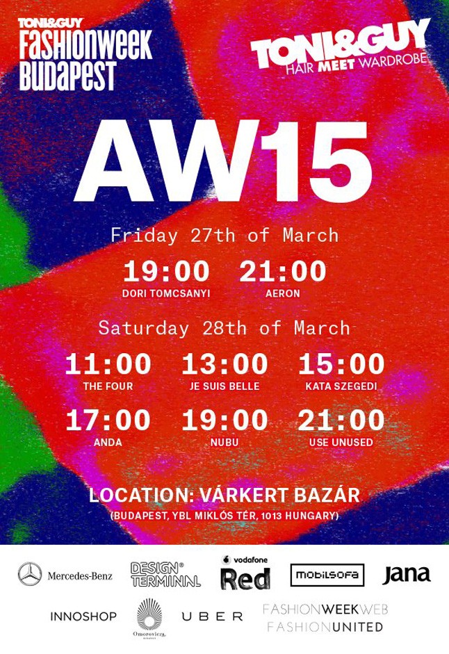 A hazai tervezők őszi kollekciója ismét bemutatkozik a Toni&Guy Fashion Weeken