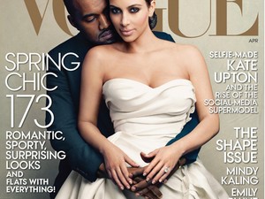 Megtörtént! Kim Kardashian és Kanye West a Vogue címlapján!