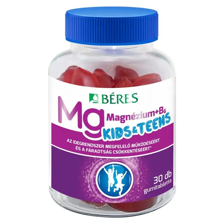 A Béres Magnézium+B₆ Kids & Teens gumitabletta magnéziumot és B₆-vitamint tartalmaz, amelyek hozzájárulnak az idegrendszer megfelelő működéséhez, a normál pszichológiai funkciók fenntartásához és a fáradtság csökkentéséhez. A Béres Magnézium+B₆ Kids&Teens 30 darabos gumitablettát a GLAMOUR-napok ideje alatt, GLAMOUR-kupondoddal, 3599 forint helyett 2879 forintért szerezheted be a Rossmann drogériákban.