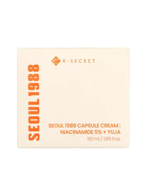 Kapszula krém niacinamiddal és Yuja kivonattal SEOUL 1988, 12 999 Ft/50 ml (259,98 Ft/1 ml), GLAMOUR-kuponnal, 25% kedvezménnyel 9749 Ft a Rossmann üzleteiben és online 