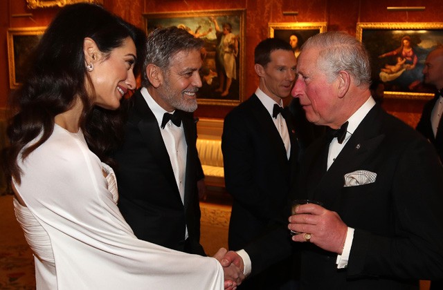 Amal és George Clooney kezel Károly herceggel