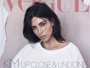 Kim Kardashian Kanye West szakadt ruháiban pózol a Vogue magazin címlapján