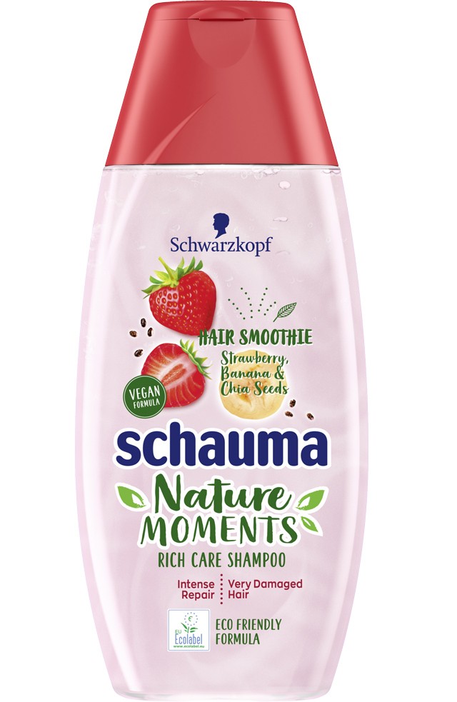 Schauma Hair Smoothie eper sampon 859 Ft/250 ml (3,43 Ft/1 ml)GLAMOUR kuponnal 35% kedvezménnyel: 559 Ft