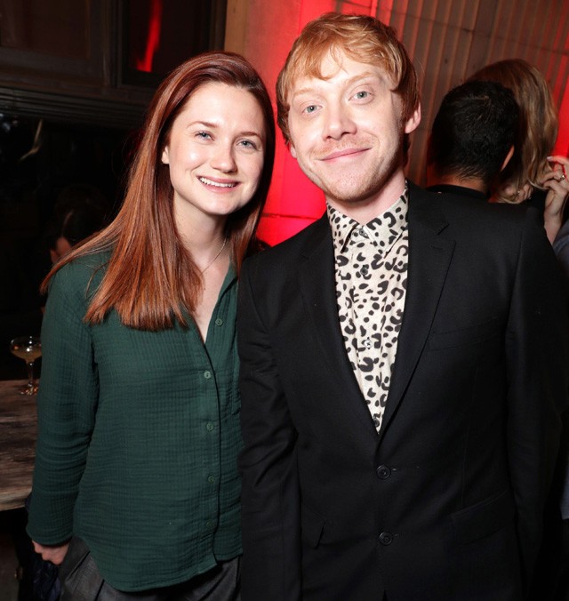 Rupert Grint és Bonnie Wright, a már felnőtt Ron és Ginny Weasley