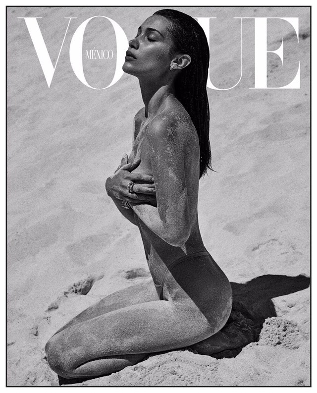 Gyönyörű fekete-fehér címlapvariánson Bella Hadid