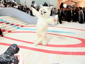 Jared Leto Karl Lagerfeld macskájaként érkezett a Met-gálára