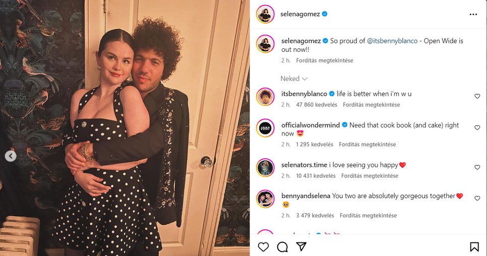 Selena Gomez és Blanco nem titkolják boldogságukat