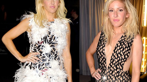 Ellie Goulding két szexi miniben a GQ gálán