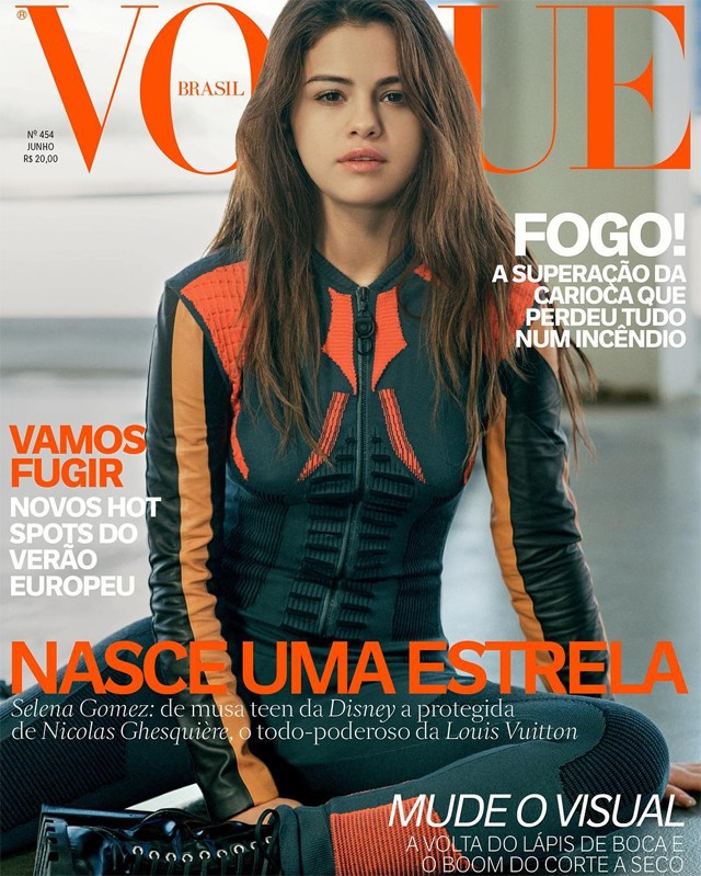 selena gomez, vogue, címlap, nicolas ghesquiere, louis vuitton