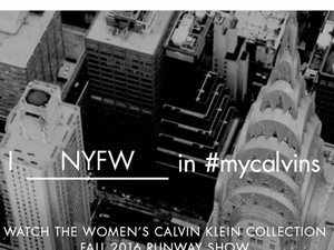 Nézd élőben itt a Calvin Klein 2016-os ősz-téli bemutatóját