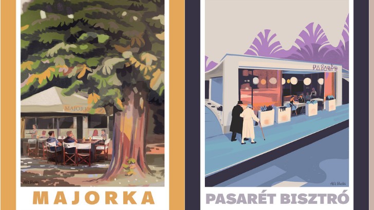 Printekkel a kávézókért – Buzás Aliz illusztrátor egyedi plakátokkal segíti kedvenc budapesti helyeit