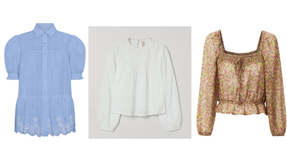  Gombos blúz F&F 5990 Ft Azsúrozott felső H&M 8995 Ft Apró virágos MANGO 9995 Ft