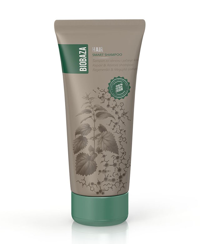 Hair smart megújító sampon BIOBAZA 1999 Ft/250 ml (7,99 Ft/1 ml)