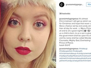 Annyira giccses ez a karácsonyi smink, hogy csak imádni lehet