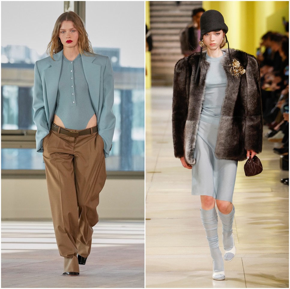 A legszebb púderkék árnyalatok a Stella McCartney és a Miu Miu kifutóján