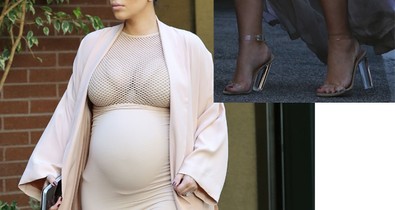 Kim Kardashian pocakja már óriási!